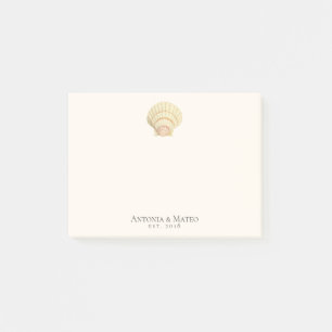  Scallop Seashell Wedding Jubileum Post-it® Notes