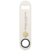 Scallop Seashell Wedding Jubileum Speed Flessenopener (Voorkant)