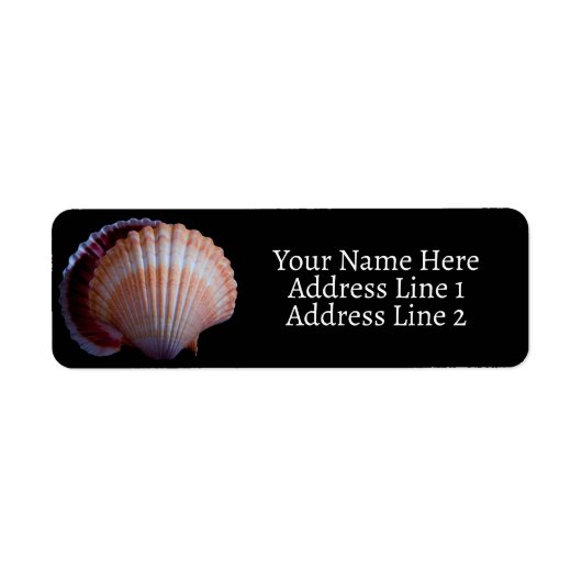 Scallop Shell Etiket (Voorkant)