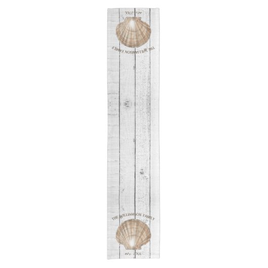 Scallop Shell Short Table Runner Korte Tafelloper (Voorkant)