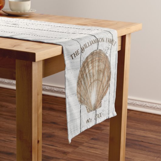  Scallop Shell Short Table Runner Korte Tafelloper (Voorbeeld)