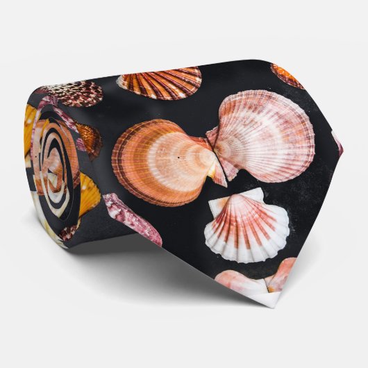 Scallop Shell Stropdas (Opgerold)