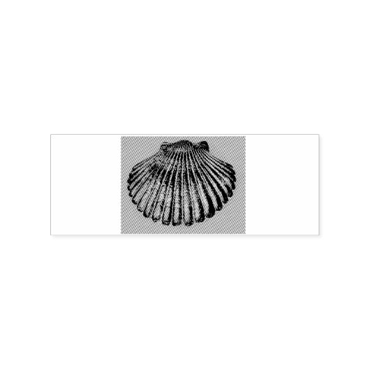 scallop shell Thunder_Cove Rubberstempel (Afrduk)