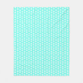Scallop Shells Pattern Aquamarine Fleece Blanket (Voorkant)