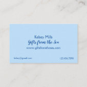 Scallop Shells Seashells Ocean Waterverf Visitekaartje (Achterkant)