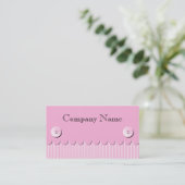 Scallop Stripe en Button Envelope Visitekaartje (Staand voorkant)