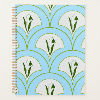 Scallop tulp bloemontwerp spiraalvormige schaafmac planner