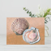 Scallops stilleven kaart (Staand voorkant)