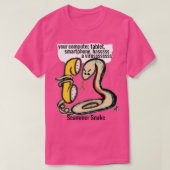 Scammer Snake cybersecurity cybercrime geek T-shirt (Design voorkant)