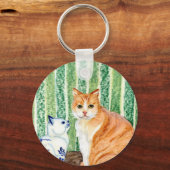 Scampy met delfts blue cat-1.jpg sleutelhanger (Voorkant)