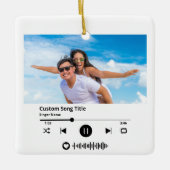 Scan Code Lied Kerstmis Keramisch Ornament (Voorkant)