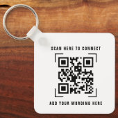 Scan de code QR | Porte-clés promotionnel de logo  (Recto)