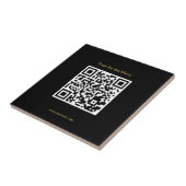 Scan for the Menu Stylish QR Code Ceramic Tile Tegeltje (Zijkant)