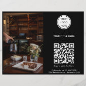 Scan het menu l Restaurant Logo Promotional (Voorkant)