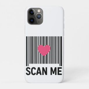 Scan Me – Creatieve Barcode met Hartontwerp iPhone 11 Pro Hoesje