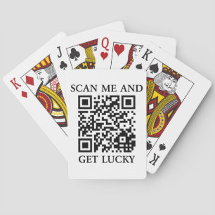 Scan me en krijg geluk pokerkaarten
