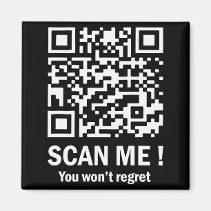 Scan Me, Je Zult Het Niet Berouwen Funny Qr Trump Magneet