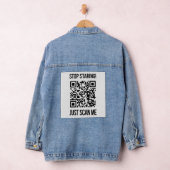 Scan me QR-code: kies elke dag vriendelijkheid Denim Jacket (Hangar)