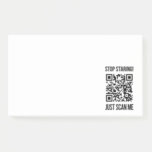 Scan me QR-code: kies elke dag vriendelijkheid Post-it® Notes (Voorkant)