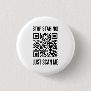 Scan me QR-code: kies elke dag vriendelijkheid Ronde Button 3,2 Cm
