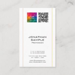 Scan me QR Code Sjabloon Upload uw Logo naar Visitekaartje