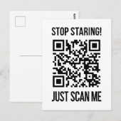 Scan me QR-code voor een Motivatie boost Briefkaart (Voorkant / Achterkant)