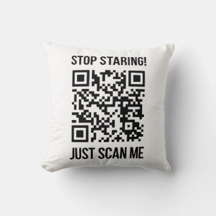Scan me QR-code voor een Motivatie boost Kussen