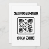 Scan me QR-code voor Inspirerend prijsopgave Kaart (Voorkant / Achterkant)