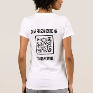 Scan me QR-code voor Inspirerend prijsopgave T-shirt