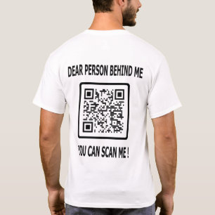 Scan me QR-code voor Inspirerend prijsopgave T-shirt
