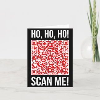 Scan Me! Qr Scan Me Grap Functie Kerstman Kerstmis Kaart