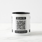 Scan me voor berouw acts 3:19-20 QR code Mok (Midden)