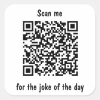 Scan me voor de grap van de dag QR-code
