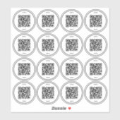 Scan Menu QR Code Sticker | Restaurant & Café (Vel)