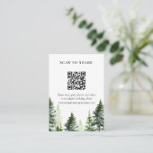 Scan om Pine Forest trouwfoto's QR-code te delen Informatiekaartje (Staand voorkant)