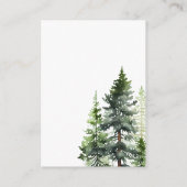 Scan om Pine Forest trouwfoto's QR-code te delen Informatiekaartje (Achterkant)
