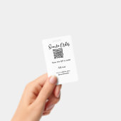 Scan om QR-code te bestellen, website e-mail toevo Badge (Handheld)
