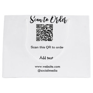 Scan om QR-code te bestellen, website e-mail toevo Groot Cadeauzakje