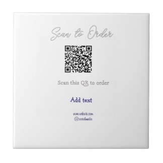 Scan om QR-code te bestellen, website e-mail toevo Tegeltje