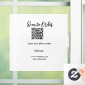 Scan om QR-code te bestellen website e-mail toevoe Raamsticker (Huis)