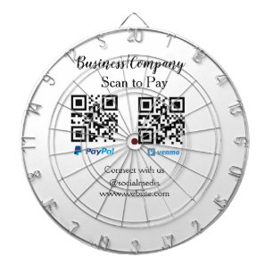 Scan om QR-code te betalen PayPal Venmo voeg uw we Dartbord
