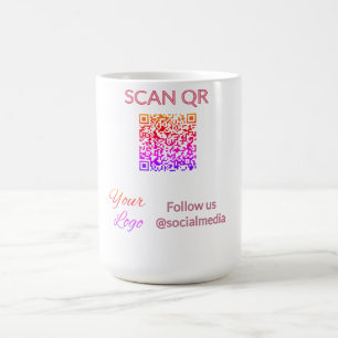 Scan om restaurant menu hotel QR logo tekst weer t Koffiemok