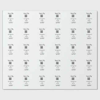 Scan om te betalen scan QR-code voeg website e-mai Cadeaupapier