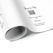 Scan om te betalen scan QR-code voeg website e-mai Cadeaupapier (Rol Hoek)