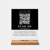 Scan promotionnel Me QR Code noir et blanc affaire (Recto)