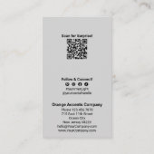 Scan QR Code Bedankt voor uw aankoop Social Visitekaartje (Achterkant)