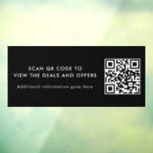 Scan QR-code Moderne Promotionele Zakelijke Raamsticker (Vel 3)