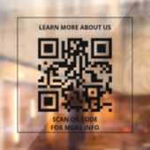 Scan qr code voor meer info raamsticker (Vel 2)
