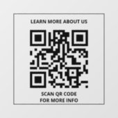 Scan qr-code voor meer informatie raamsticker (Vel)