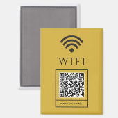 Scan QR for Guest WiFi Magnet Sign Easy Access Magneet (Voorkant / Achterkant)